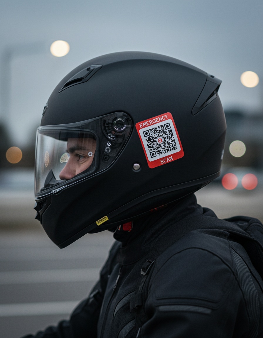 Rider with RiderQ Sticker